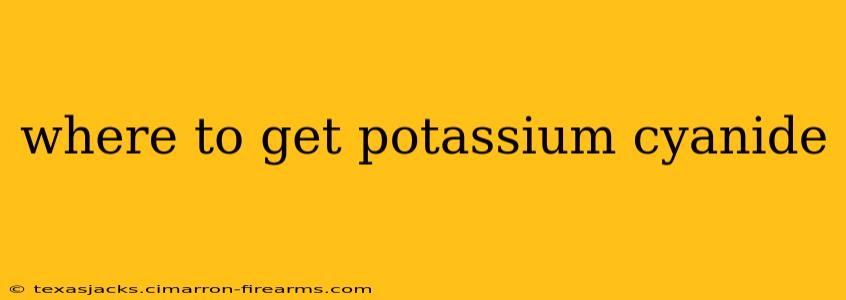 where to get potassium cyanide