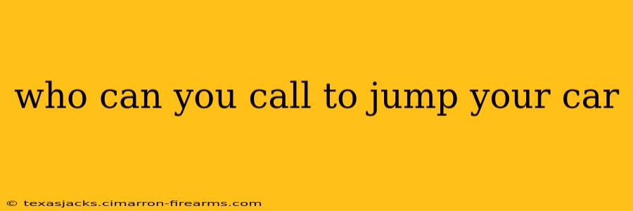 who can you call to jump your car