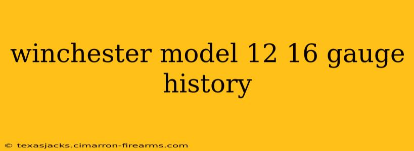 winchester model 12 16 gauge history