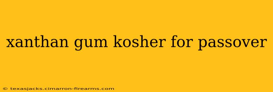 xanthan gum kosher for passover